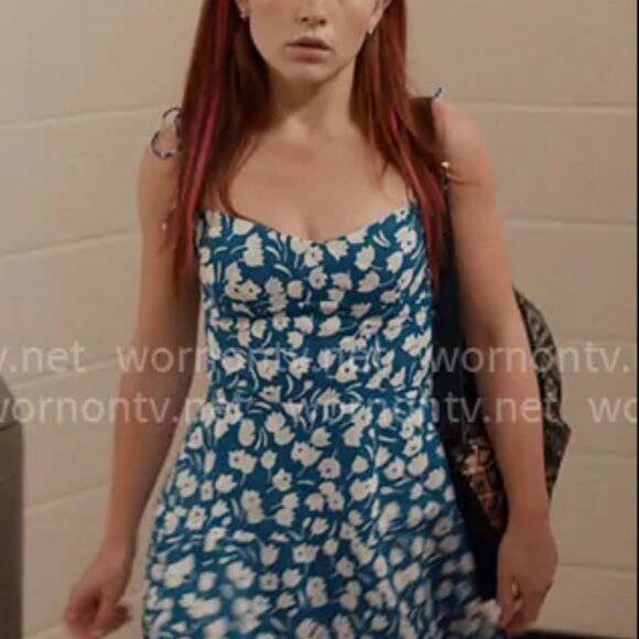 Commense Floral Mini Tie Strap Dress  (Reformation Inspired Orthello) - Picture 6 of 6